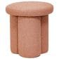 Teak Interiors Upholstered Stool in Pink, , large
