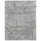 Feizy Alford 7"9" x 9"9" Gray and Charcoal Area Rug, , large