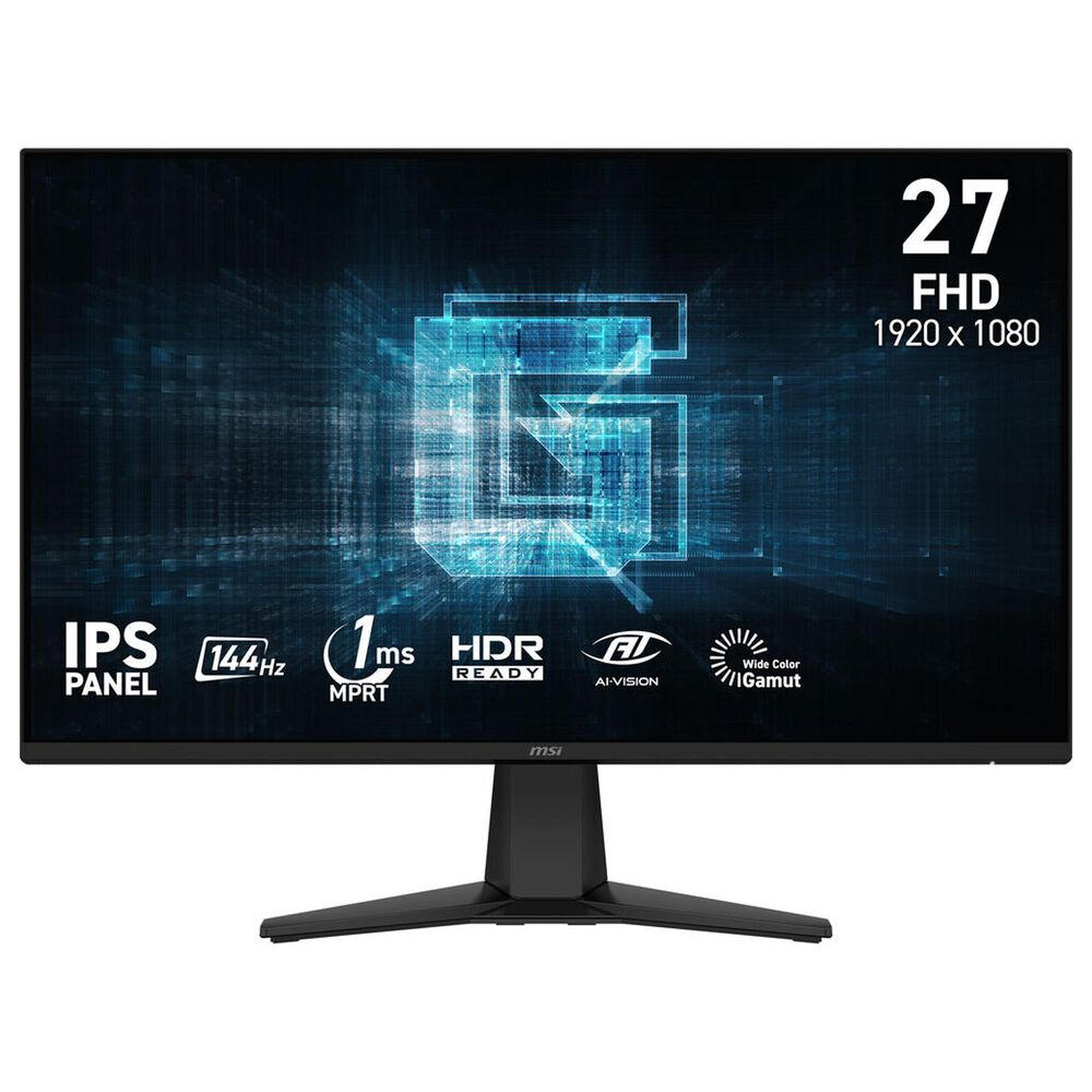 MSI 27" Full HD HDR 144 Hz Gaming Monitor in Metallic Black, , large