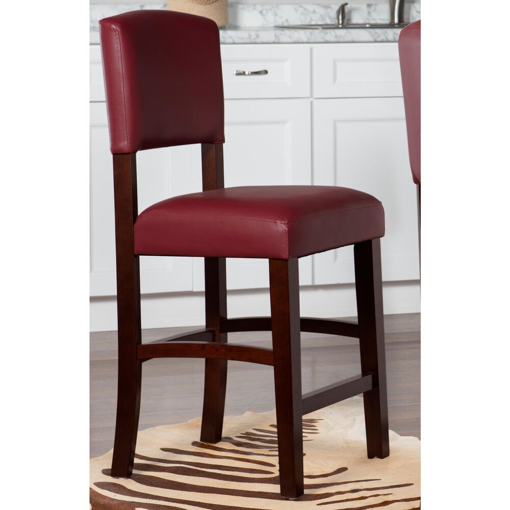 Linden Boulevard Adiran Barstool in Dark Red, , large