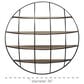 Maple and Jade 3D Round 4 Level Wall Shelf in Matte Black and Brown, , large