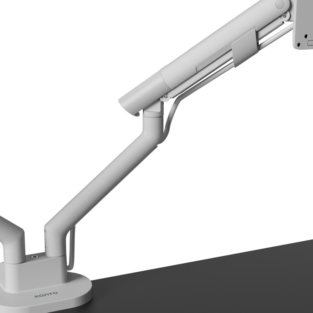 Kanto Dual Monitor Desk Mount for 17" - 35" Displays in White, , large