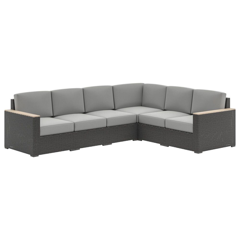 Homestyles Boca Raton Patio Sectional in Brown, , large