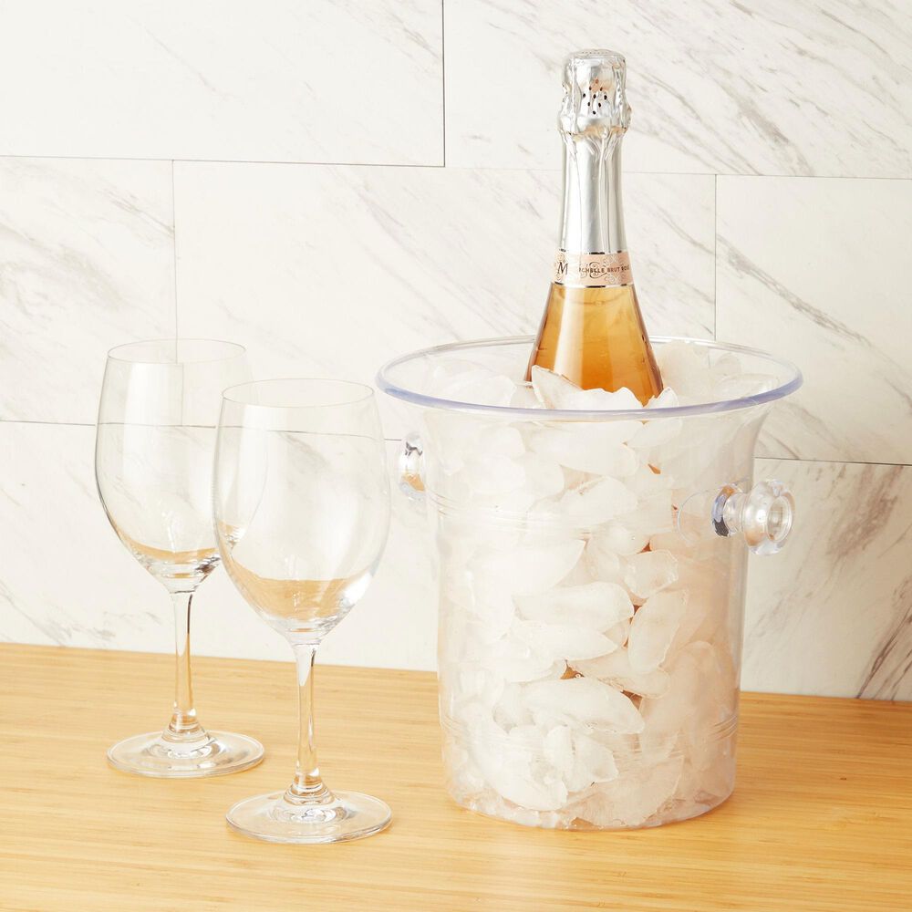 True Arctic Wine Bottle Ice Bucket in Clear, , large