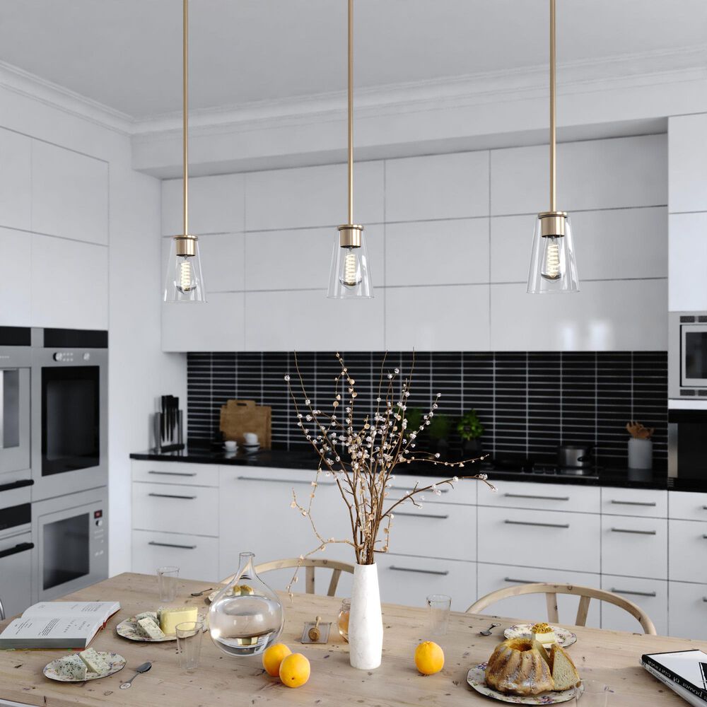 Vaxcel Beverly 1-Light Pendant in Muted Brass, , large