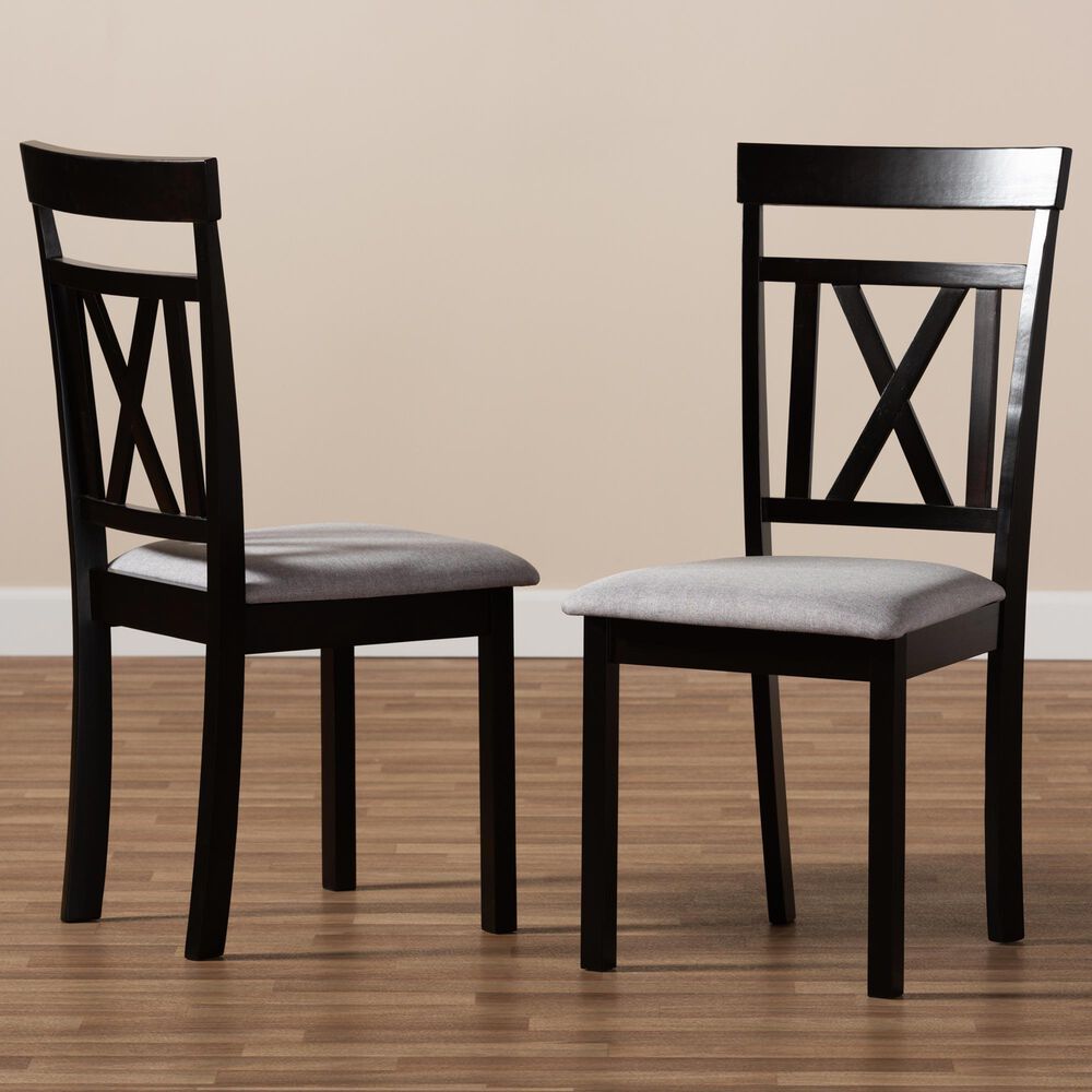 Baxton Studio Rosie Side Chair in Espresso Brown (Set of 2), , large