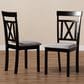 Baxton Studio Rosie Side Chair in Espresso Brown (Set of 2), , large