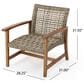 Hearth and Haven Hampton Club Chair in Natural and Gray (Set of 2), , large