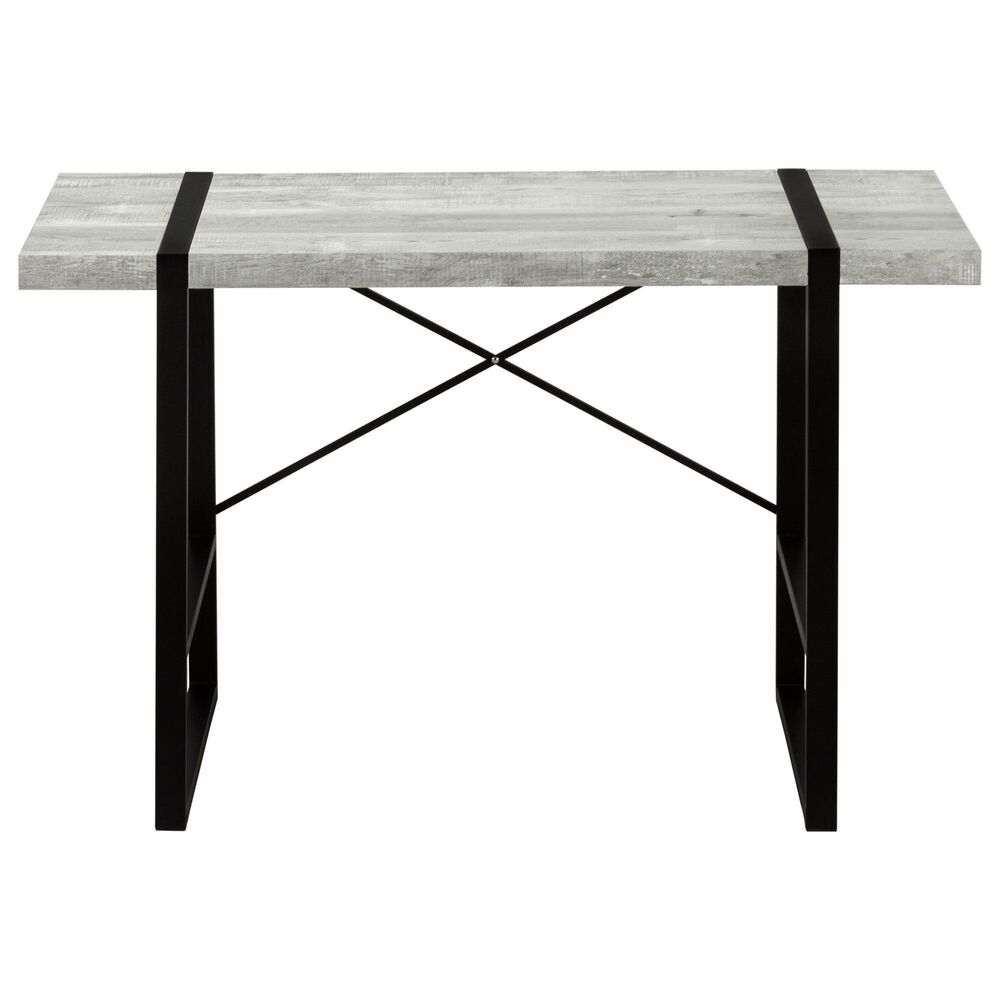 Monarch Specialties U-Shaped Computer Desk in Grey and Black, , large