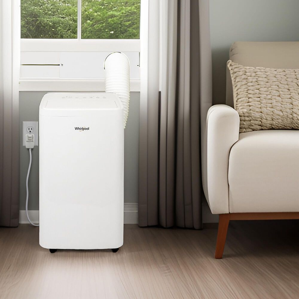 Whirlpool 14000 BTU Portable Air Conditioner in White, , large