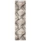 Safavieh Amsterdam AMS112A 2"3" x 8" Cream and Charcoal Runner, , large