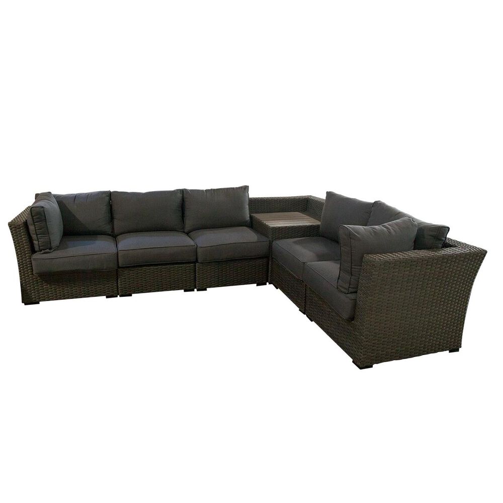 Amber Shores Walden 6-Piece Sectional in Tan and Grey, , large