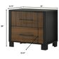 Crown Mark Nemy 4 Piece King LED Panel Bedroom Set in Brown, , large