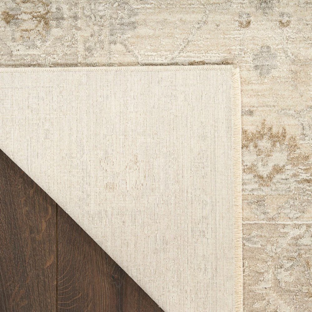 Nourison Moonlit MLI01 Ivory and Grey 5'3" x 7'6" Area Rug, , large