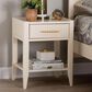 Baxton Studio Primrose 1-Drawer Nightstand in Ivory, , large