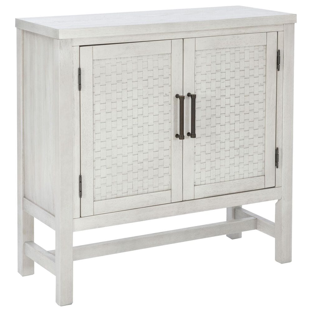 Linon Home Decor Malcolm 2-Door Accent Cabinet in Pebble Grey, , large