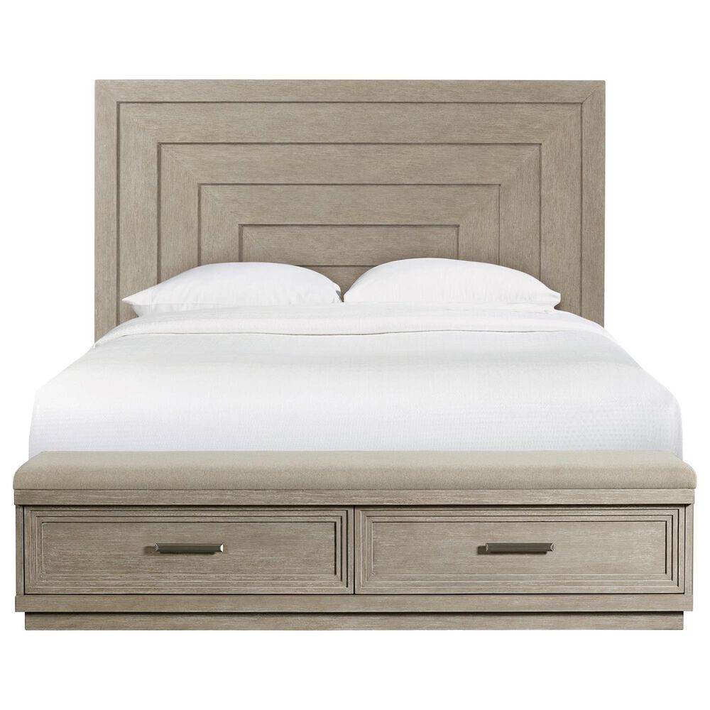 Shannon Hills Cascade Queen Illuminated Upholstered Storage Bed in Dovetail, , large