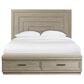 Shannon Hills Cascade Queen Illuminated Upholstered Storage Bed in Dovetail, , large