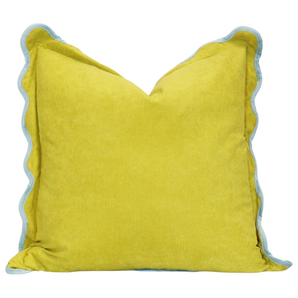 Flair Industries 22" Square Throw Pillow in Yellow, , large