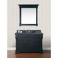 James Martin Vanities Brookfield 48" Single Bathroom Vanity in Antique Black with 3 cm Charcoal Soapstone Quartz Top and Rectangle Sink, , large