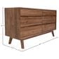 LH Imports Gia 6-Drawer Dresser in Warm Pecan, , large