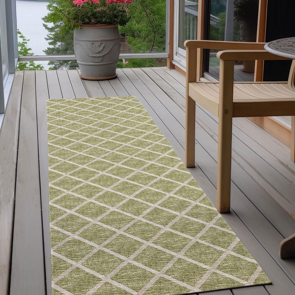 Dalyn Rug Company York 2&#39;3&quot; x 12&#39; Aloe Indoor/Outdoor Runner, , large