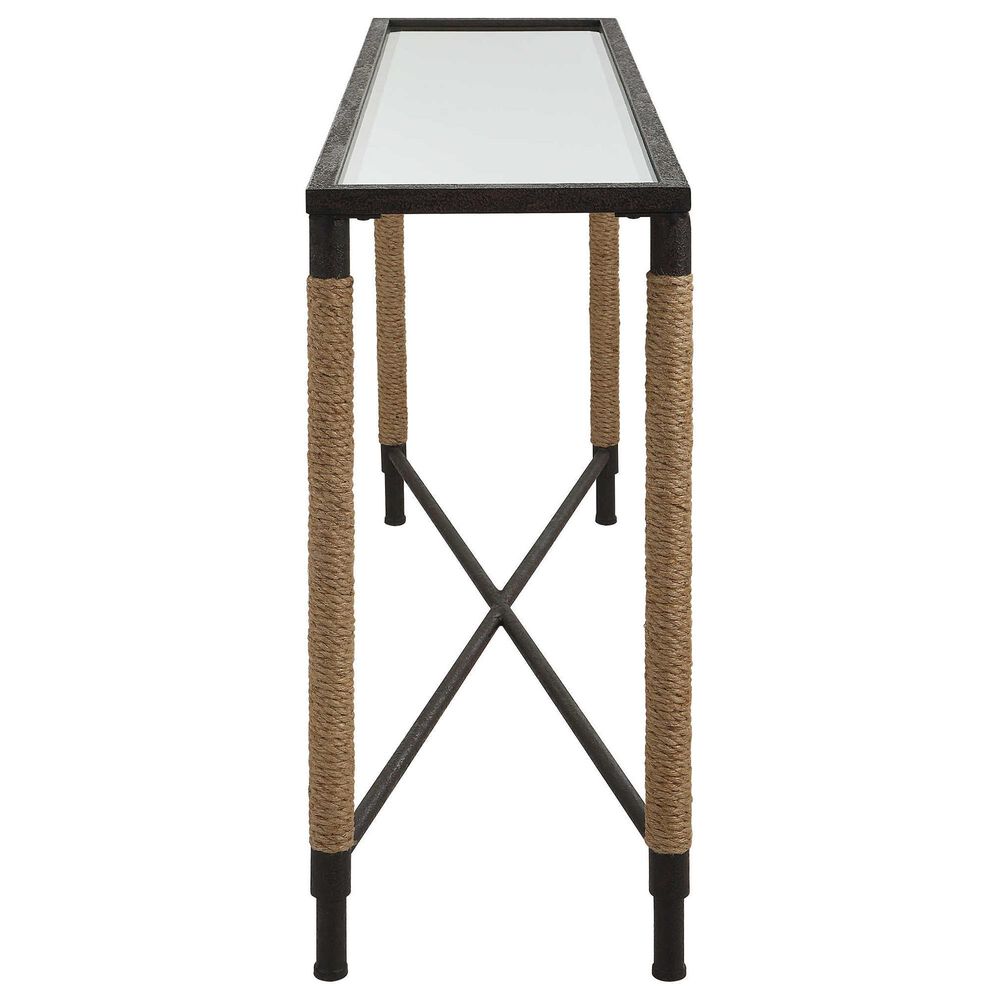 Uttermost Braddock Console Table in Natural Fiber Rope, , large