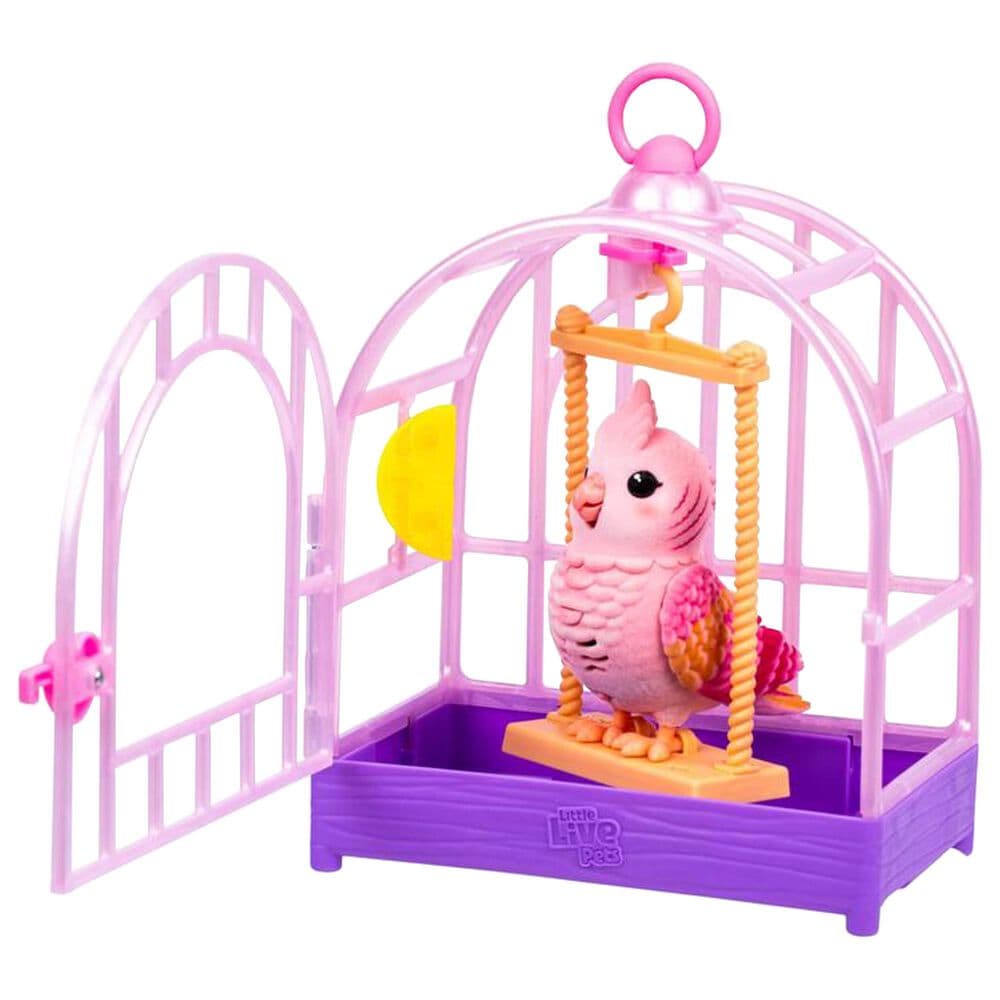 Little Live Pets My Really Real Talking Bird Toy and Cage - Rosie the Cockatiel in Multicolor, , large