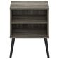 HOMLUX Claude 2-Tier Square End Table in French Oak Grey, , large