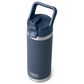 YETI Rambler 18 Oz Water Bottle with Color-Matched Straw Cap in Navy, , large