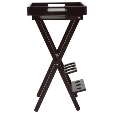 DHP Folding Wine Rack with Removable Tray in Espresso, , large