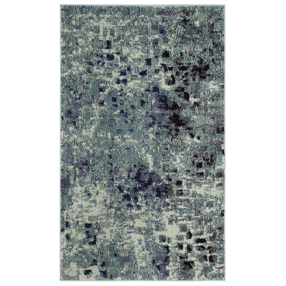 Safavieh Monaco MNC225J 4" x 5"7" Light Blue Area Rug, , large