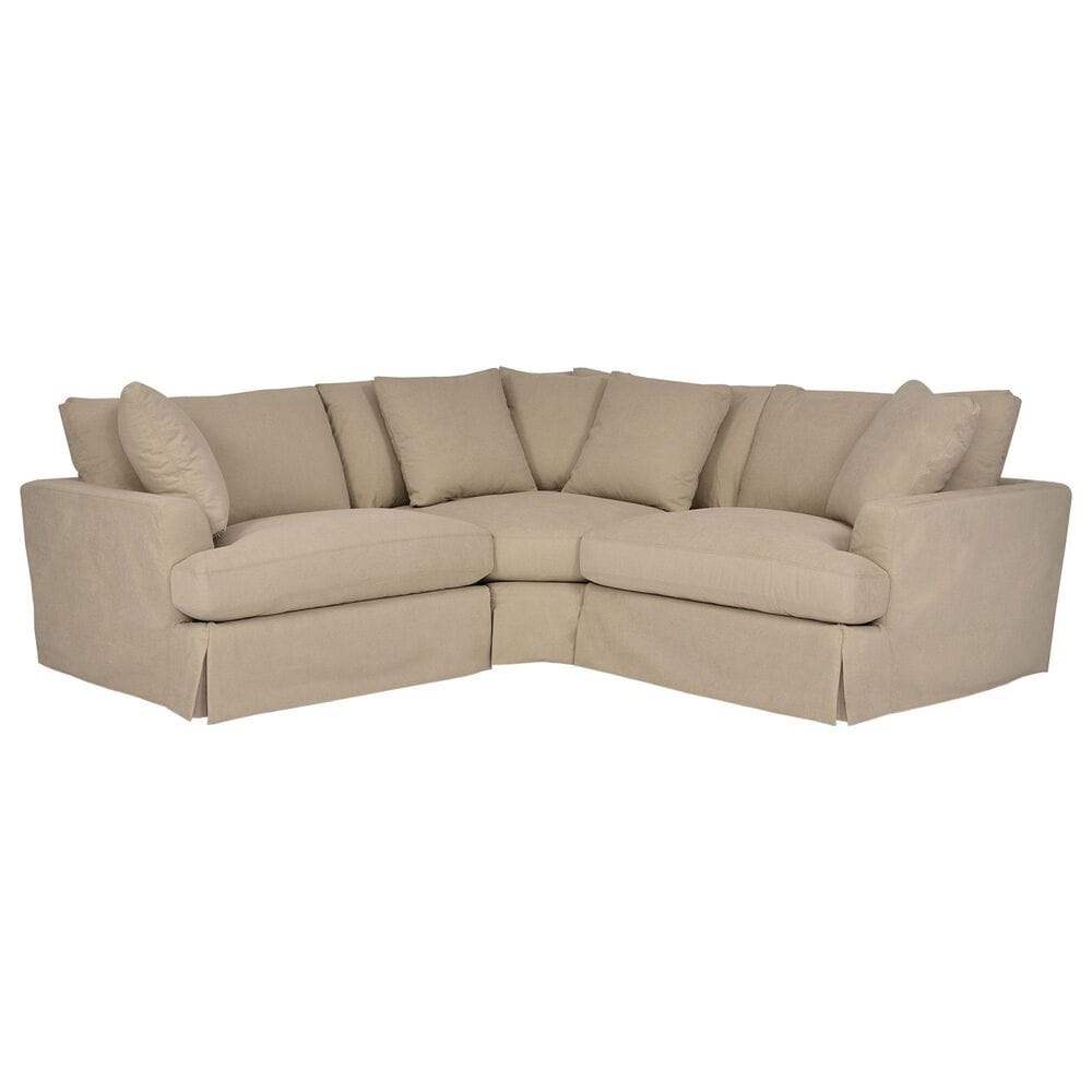 Blue River Ciara 3-Piece Stationary Sectional Sofa in Sahara Brown, , large