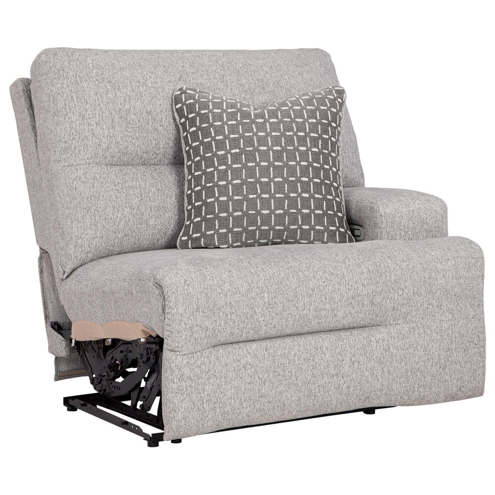 Ashley Acklen Place 3-Piece Power Left Facing Reclining Sectional with Chaise in Pewter, , large