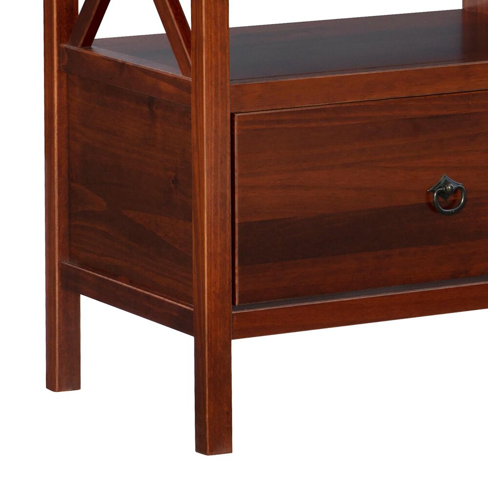 Linon Home Decor Titian Media Center in Antique Tobacco, , large