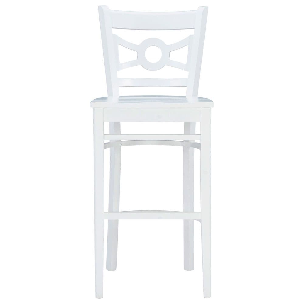 Linon Home Decor Teresa Bar Stool in White, , large