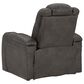 Ashley Fyne-Dyme Power Reclining Sofa and Recliner Set in Shadow, , large
