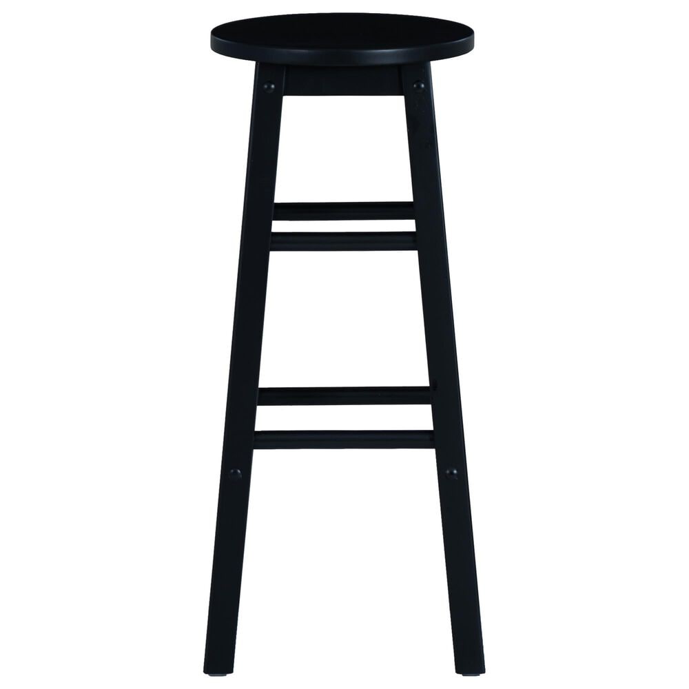 Linon Home Decor Abby 29" Bar Stool in Black, , large