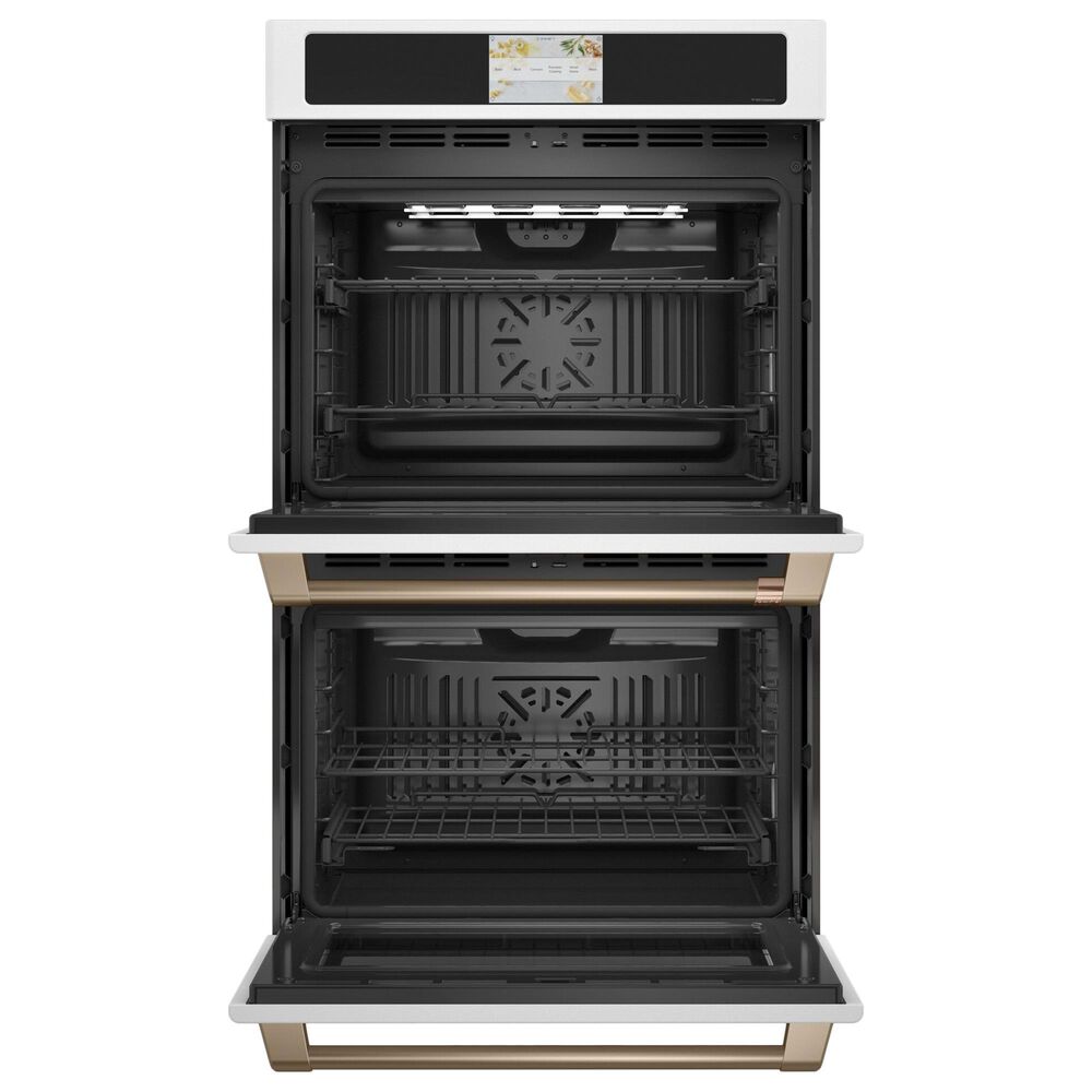 Cafe 30" Smart Double Electric Wall Oven with Convection in Matte White, , large