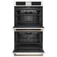 Cafe 30" Smart Double Electric Wall Oven with Convection in Matte White, , large