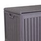Hearth and Haven Outdoor Deck Box with Side Handles and Lockable Storage Containers in Brown, , large