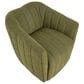 LumiSource Finley Swivel Accent Chair in Green, , large