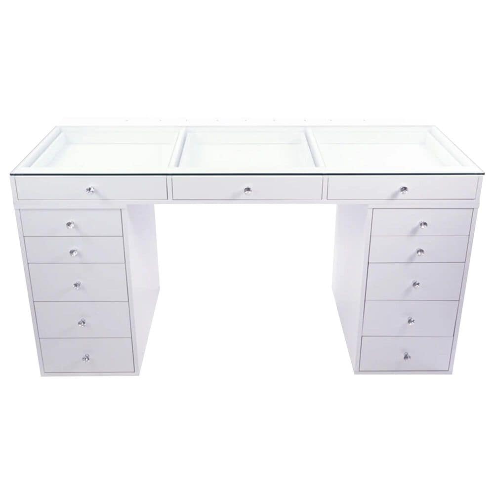 Impressions Vanity Vanity and LED Mirror in White, , large