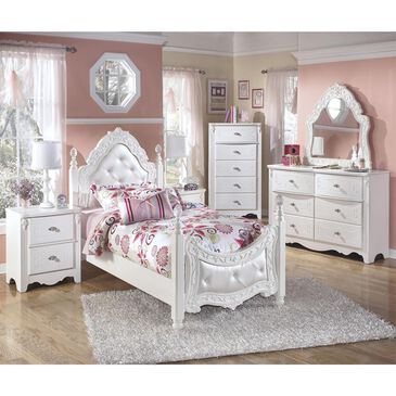 Signature Design by Ashley Exquisite 3 Piece Twin Bedroom Set in White, , large