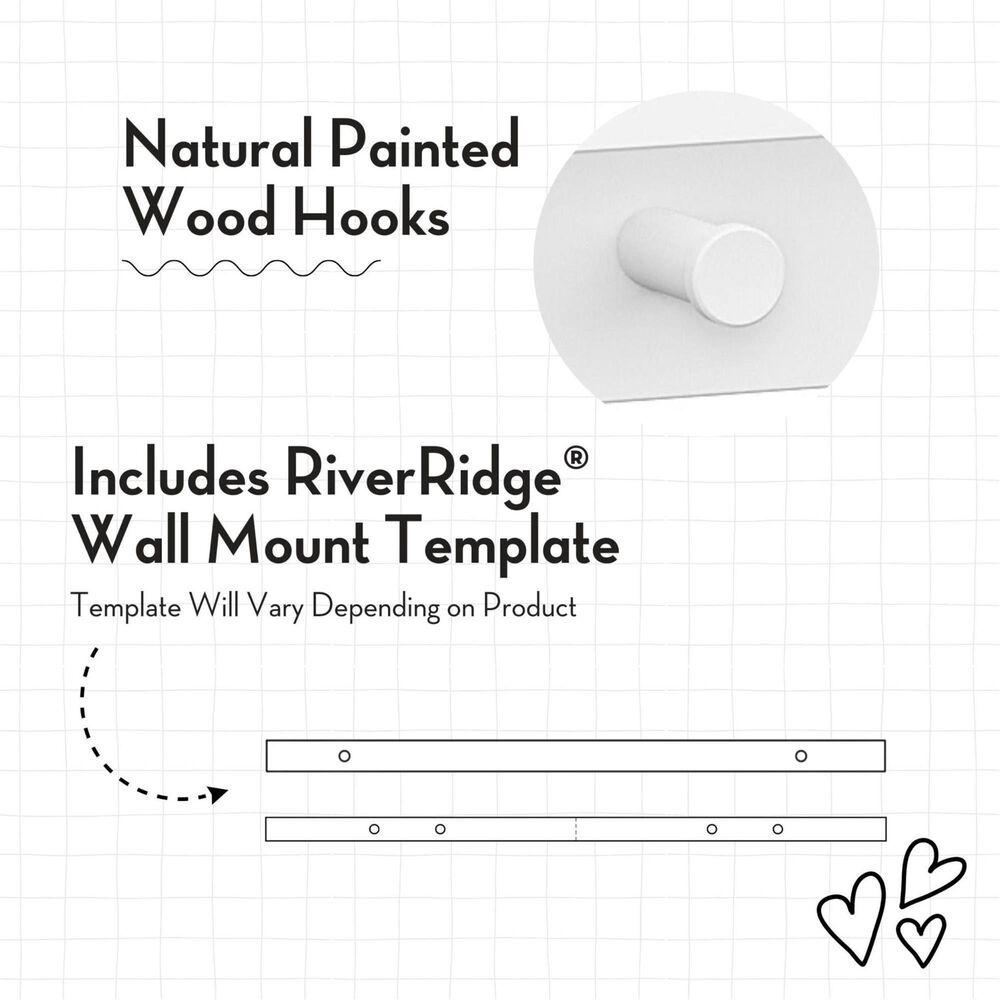 RiverRidge Home 2-Tier Ladder Wall Shelf in White, , large