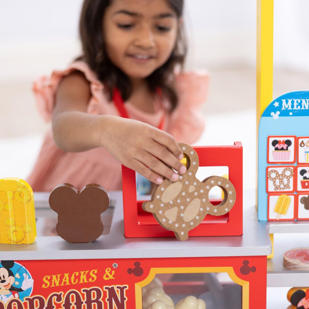 Melissa &amp; Doug Disney Snacks and Popcorn Wooden Food Counter in Multicolor, , large