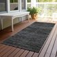 Dalyn Rug Company Soft Essentials Solid Charcoal 2"3" x 7"6" Indoor/Outdoor Runner, , large