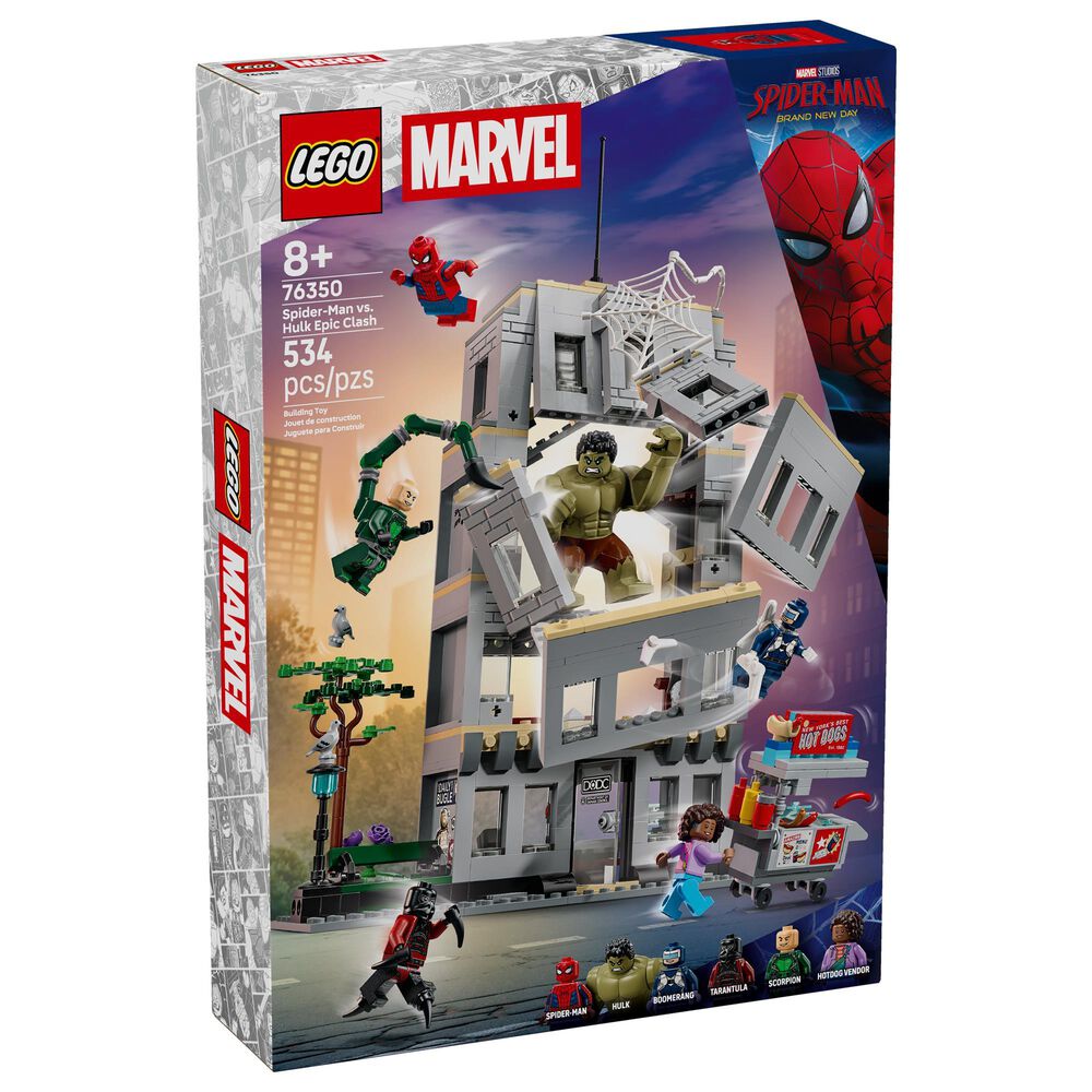 LEGO Spider-Man and Hulk Epic Clash Building Set, , large
