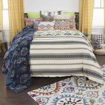 Rizzy Home Knight 114" x 98" Duvet Set in Brown, , large