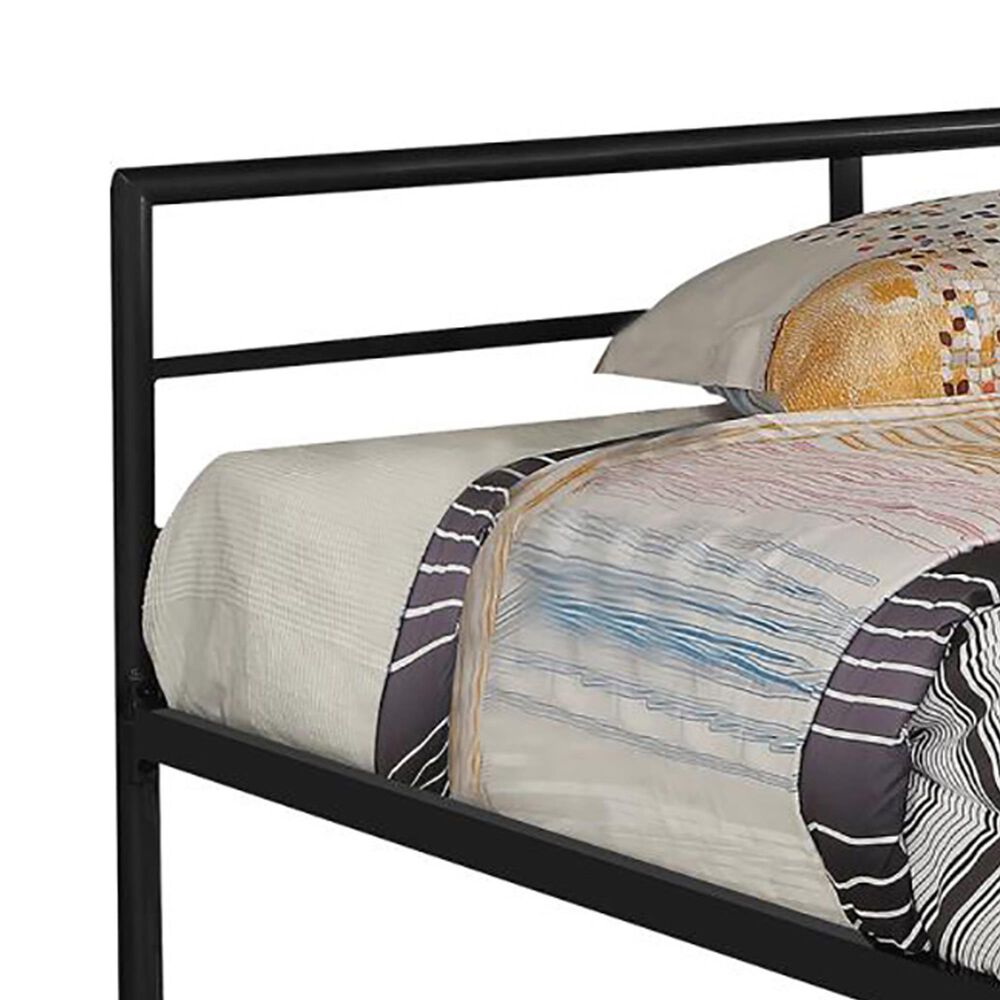 Hearth and Haven Full Platform Bed with Headboard and Footboard in Grey, , large